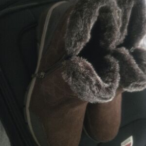 Skechers Brown Fur-top Boots